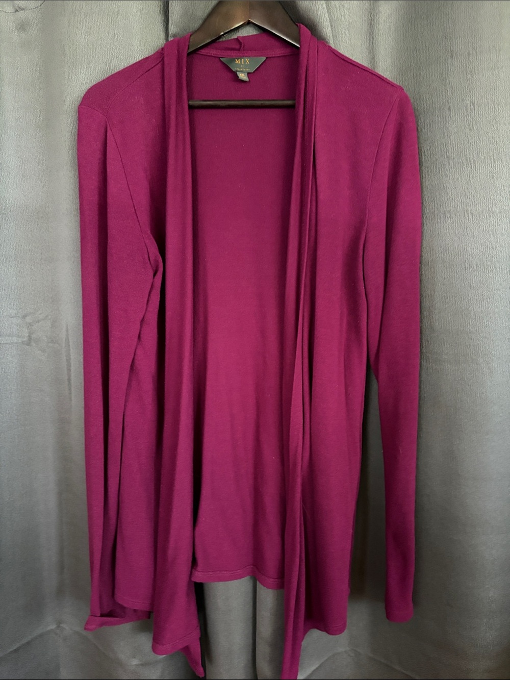 41 Hawthorn Open-Front Cardigan in Magenta